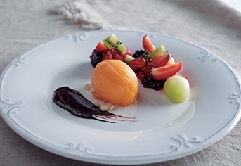 /en/professionals/platings/fruit-salad-with-mandarin-sorbet/